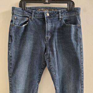 American Eagle Extreme Flex 4 Dark Wash Stretch Jeans Mens 36x32